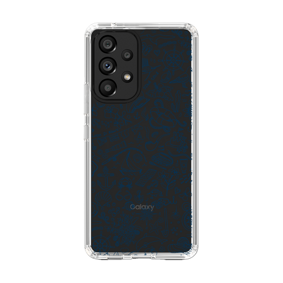 Slim Protection Case［ SINA COVA - Marine Line Art - Navy ］