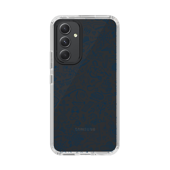 Slim Protection Case［ SINA COVA - Marine Line Art - Navy ］
