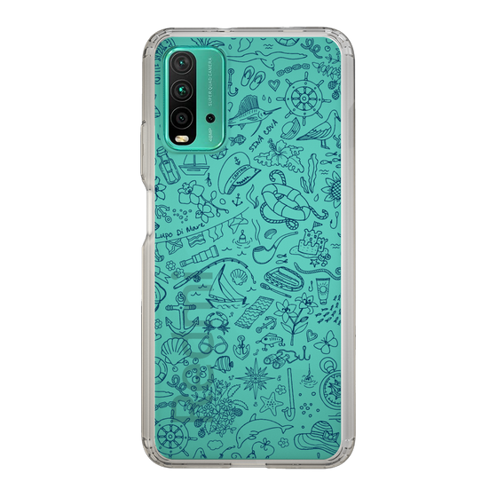 Slim Protection Case［ SINA COVA - Marine Line Art - Navy ］