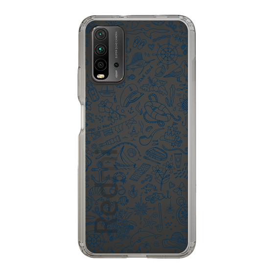 Slim Protection Case［ SINA COVA - Marine Line Art - Navy ］