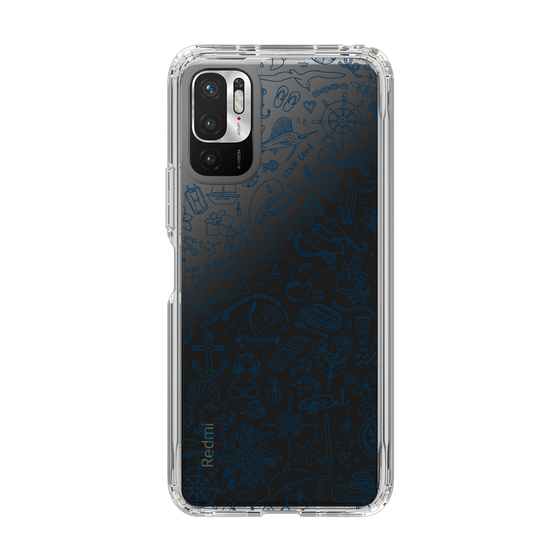 Slim Protection Case［ SINA COVA - Marine Line Art - Navy ］