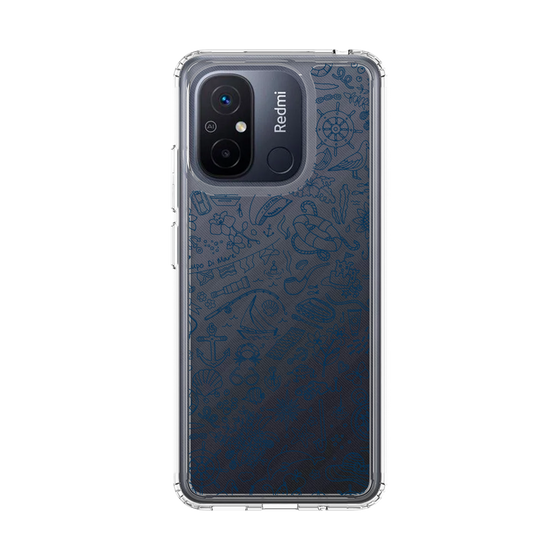 Slim Protection Case［ SINA COVA - Marine Line Art - Navy ］