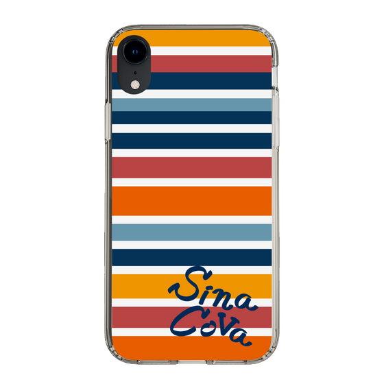 Slim Protection Case［ SINA COVA - Border Stripes - Multicolor ］