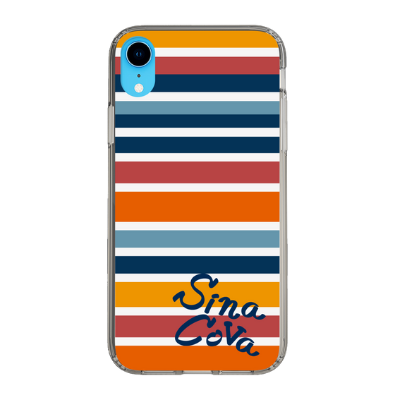 Slim Protection Case［ SINA COVA - Border Stripes - Multicolor ］