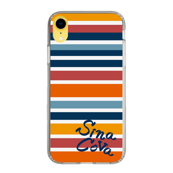 Slim Protection Case［ SINA COVA - Border Stripes - Multicolor ］