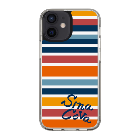 Slim Protection Case［ SINA COVA - Border Stripes - Multicolor ］