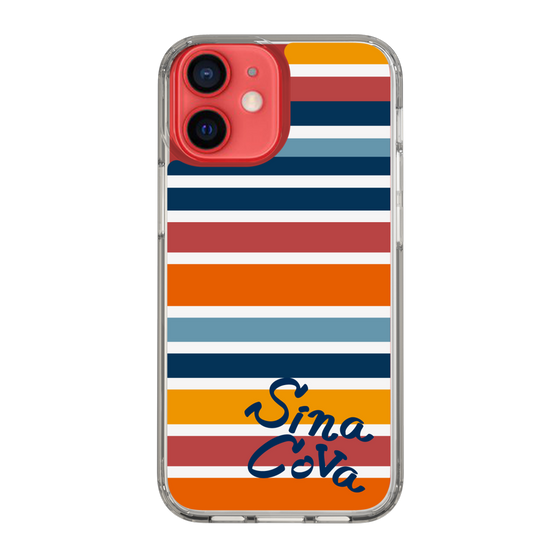 Slim Protection Case［ SINA COVA - Border Stripes - Multicolor ］