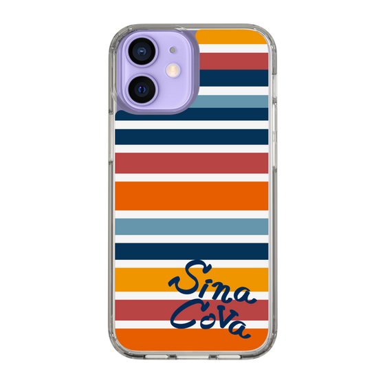 Slim Protection Case［ SINA COVA - Border Stripes - Multicolor ］