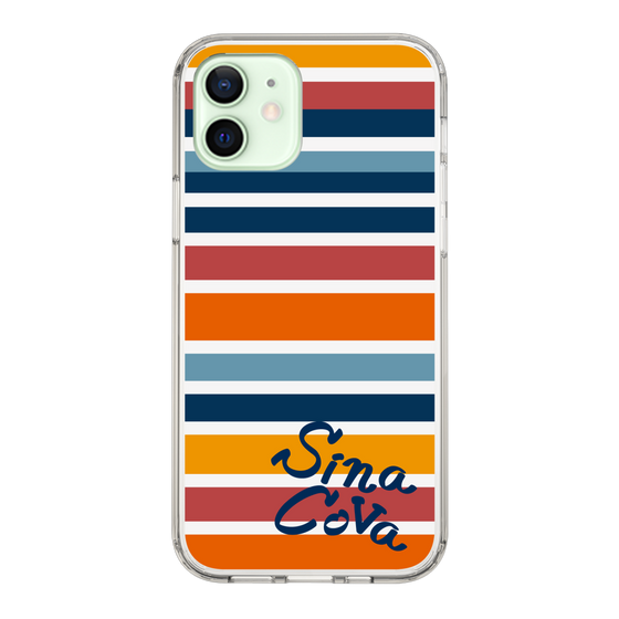 Slim Protection Case［ SINA COVA - Border Stripes - Multicolor ］