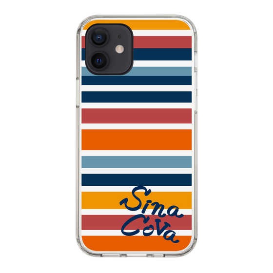 Slim Protection Case［ SINA COVA - Border Stripes - Multicolor ］