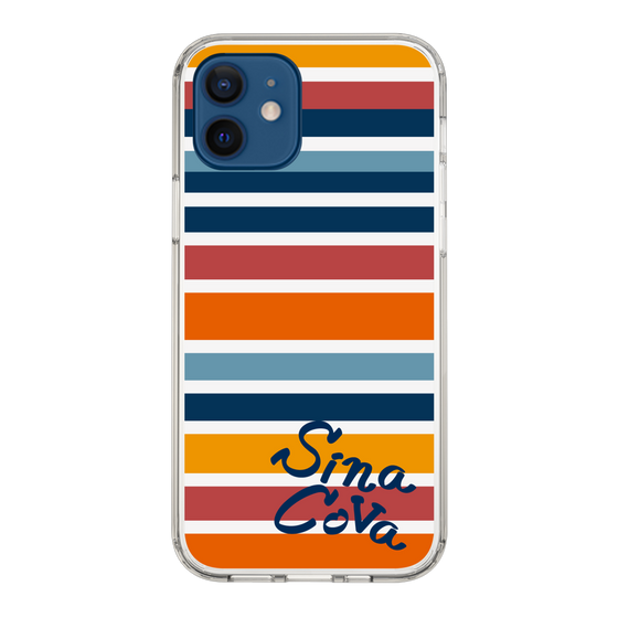 Slim Protection Case［ SINA COVA - Border Stripes - Multicolor ］