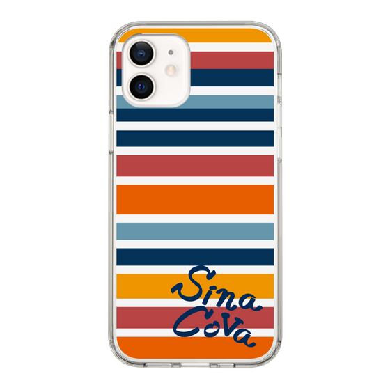 Slim Protection Case［ SINA COVA - Border Stripes - Multicolor ］