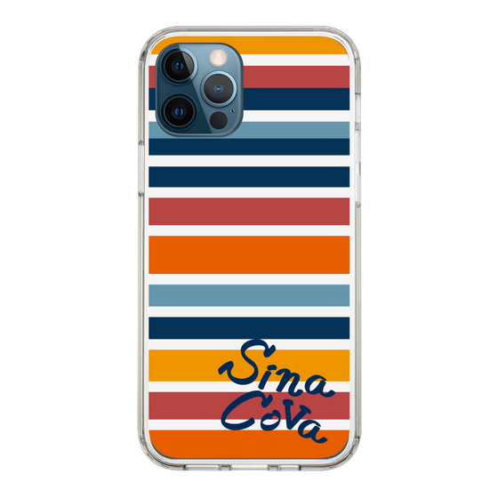 Slim Protection Case［ SINA COVA - Border Stripes - Multicolor ］