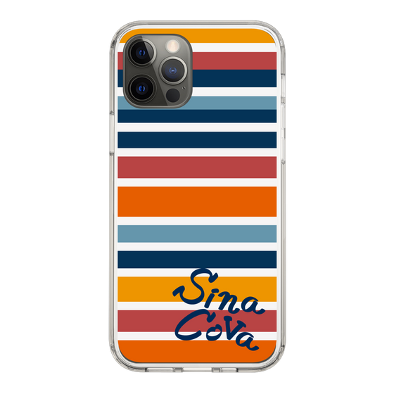 Slim Protection Case［ SINA COVA - Border Stripes - Multicolor ］