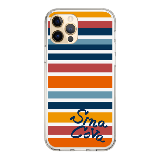 Slim Protection Case［ SINA COVA - Border Stripes - Multicolor ］