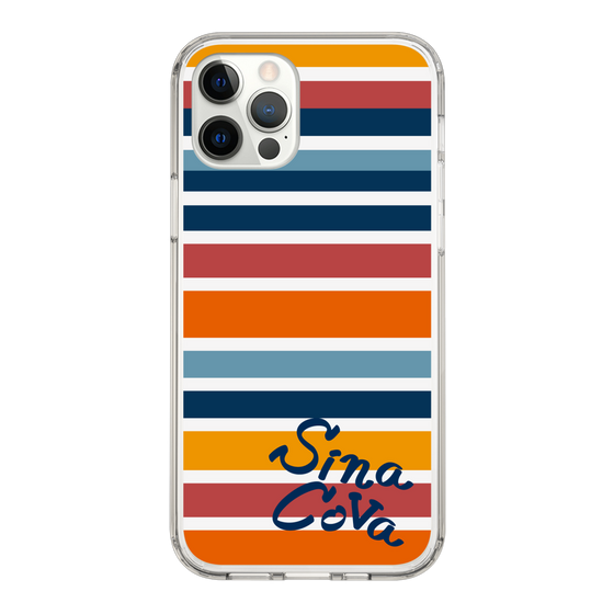 Slim Protection Case［ SINA COVA - Border Stripes - Multicolor ］