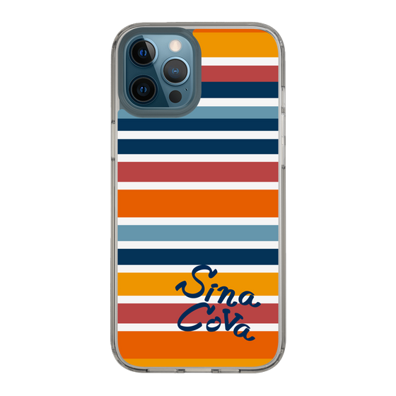Slim Protection Case［ SINA COVA - Border Stripes - Multicolor ］