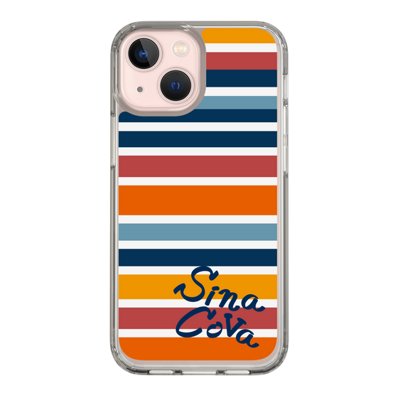 Slim Protection Case［ SINA COVA - Border Stripes - Multicolor ］
