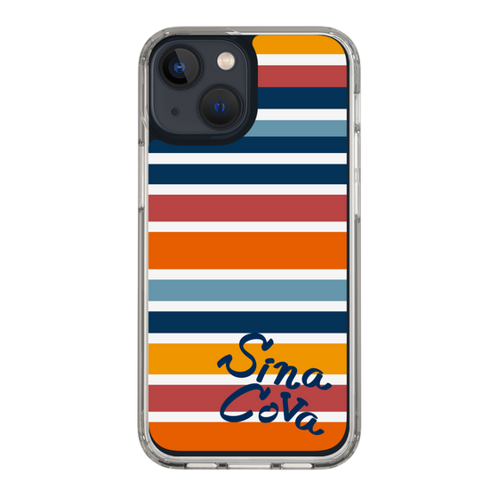 Slim Protection Case［ SINA COVA - Border Stripes - Multicolor ］