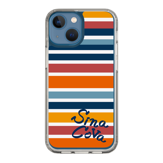 Slim Protection Case［ SINA COVA - Border Stripes - Multicolor ］