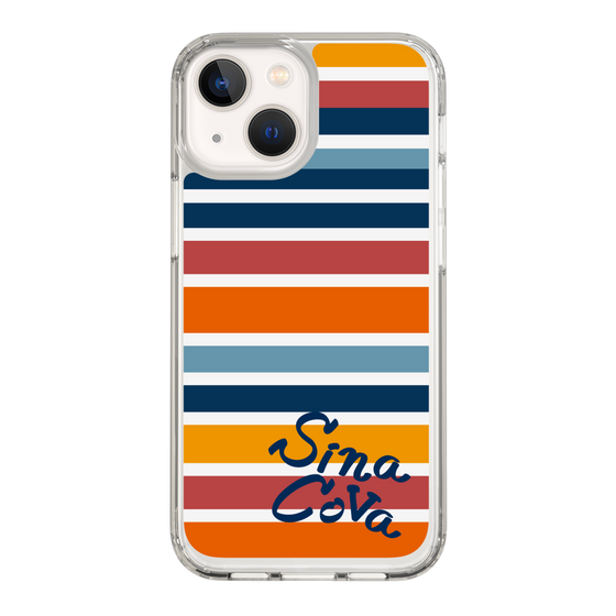 Slim Protection Case［ SINA COVA - Border Stripes - Multicolor ］