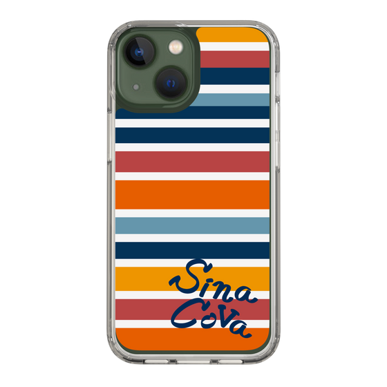 Slim Protection Case［ SINA COVA - Border Stripes - Multicolor ］