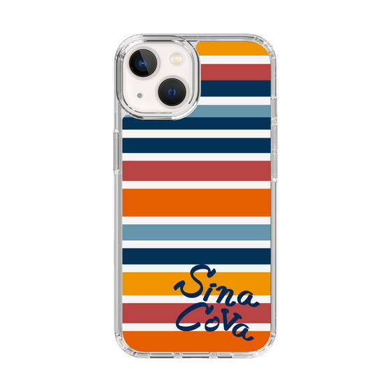 Slim Protection Case［ SINA COVA - Border Stripes - Multicolor ］