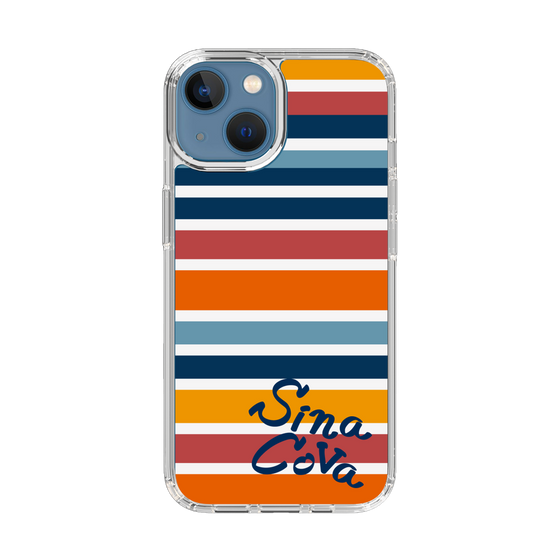 Slim Protection Case［ SINA COVA - Border Stripes - Multicolor ］
