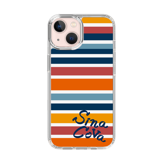 Slim Protection Case［ SINA COVA - Border Stripes - Multicolor ］