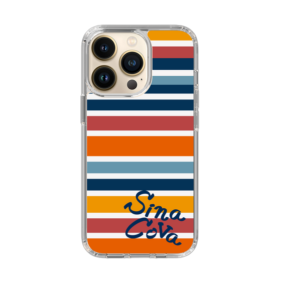 Slim Protection Case［ SINA COVA - Border Stripes - Multicolor ］