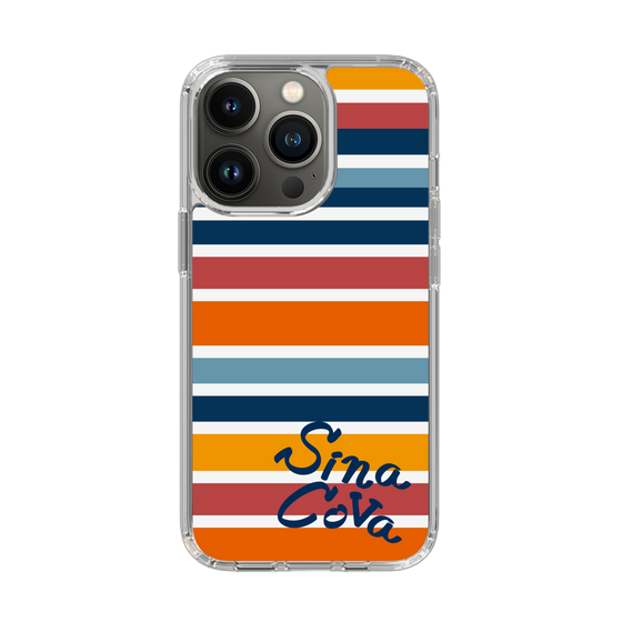 Slim Protection Case［ SINA COVA - Border Stripes - Multicolor ］