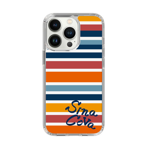 Slim Protection Case［ SINA COVA - Border Stripes - Multicolor ］