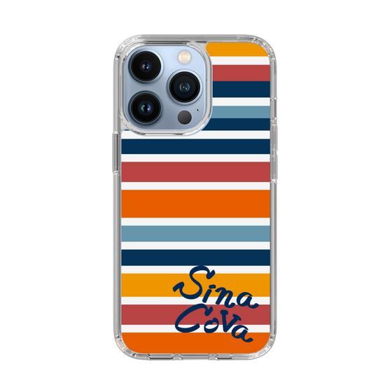 Slim Protection Case［ SINA COVA - Border Stripes - Multicolor ］