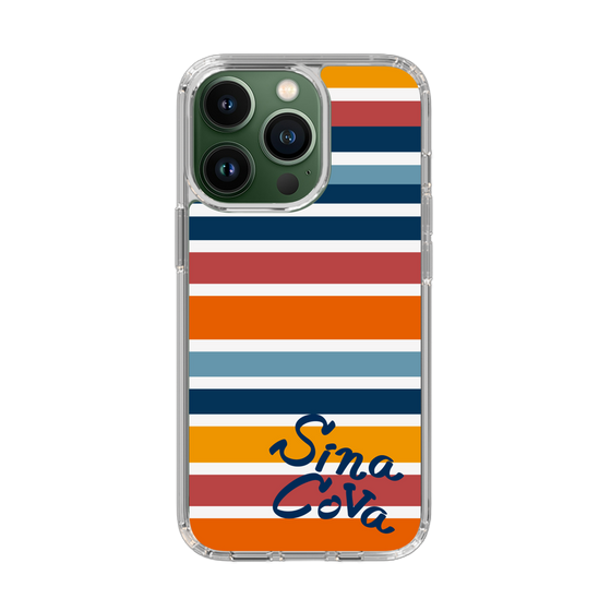 Slim Protection Case［ SINA COVA - Border Stripes - Multicolor ］