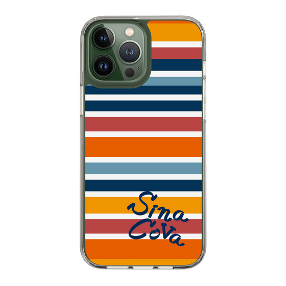 Slim Protection Case［ SINA COVA - Border Stripes - Multicolor ］