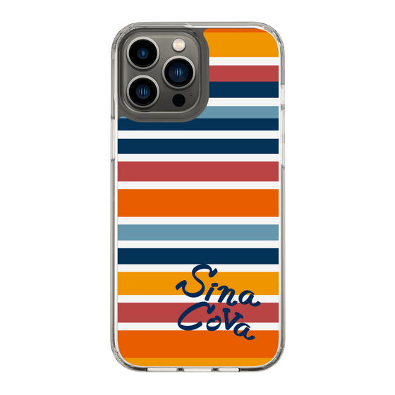 Slim Protection Case［ SINA COVA - Border Stripes - Multicolor ］