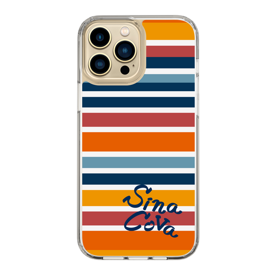 Slim Protection Case［ SINA COVA - Border Stripes - Multicolor ］