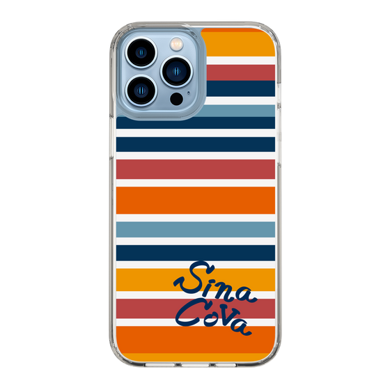 Slim Protection Case［ SINA COVA - Border Stripes - Multicolor ］