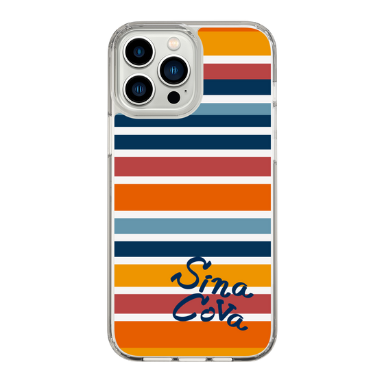 Slim Protection Case［ SINA COVA - Border Stripes - Multicolor ］