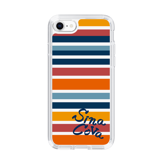 Slim Protection Case［ SINA COVA - Border Stripes - Multicolor ］