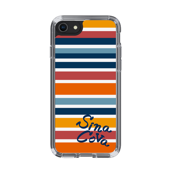 Slim Protection Case［ SINA COVA - Border Stripes - Multicolor ］