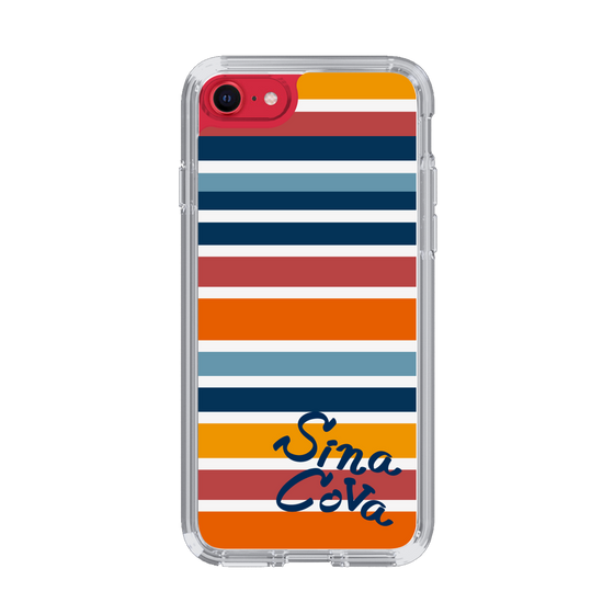 Slim Protection Case［ SINA COVA - Border Stripes - Multicolor ］