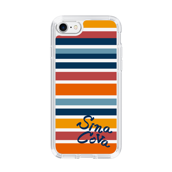 Slim Protection Case［ SINA COVA - Border Stripes - Multicolor ］