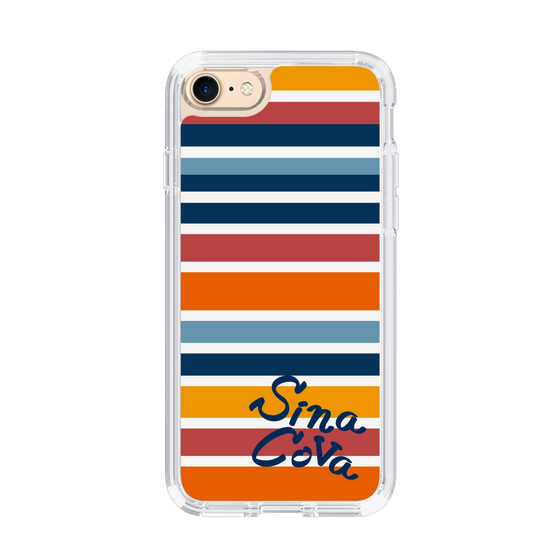 Slim Protection Case［ SINA COVA - Border Stripes - Multicolor ］