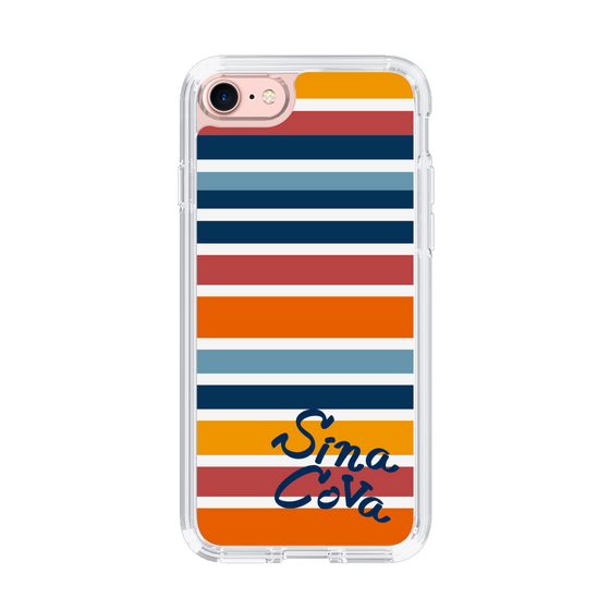 Slim Protection Case［ SINA COVA - Border Stripes - Multicolor ］