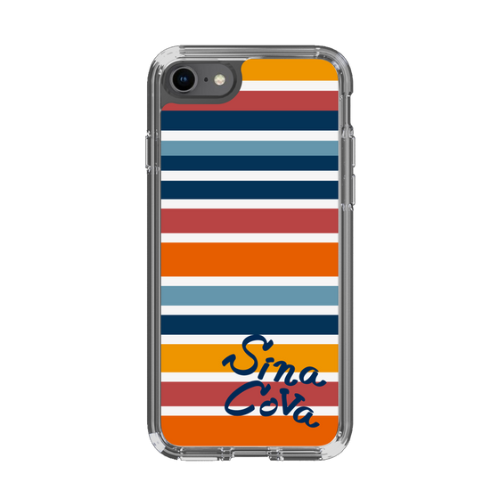Slim Protection Case［ SINA COVA - Border Stripes - Multicolor ］