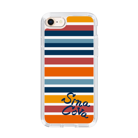Slim Protection Case［ SINA COVA - Border Stripes - Multicolor ］