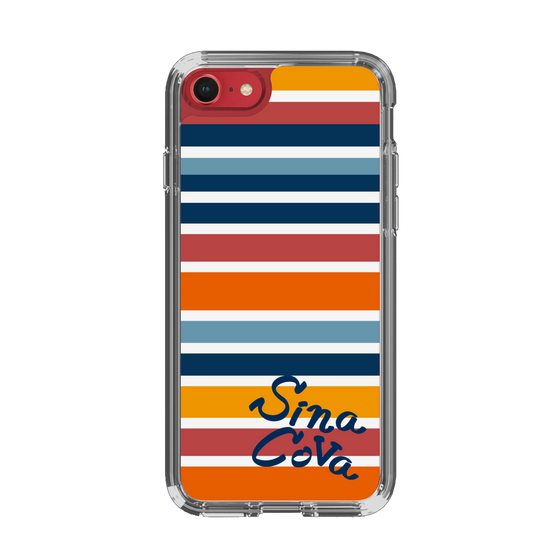 Slim Protection Case［ SINA COVA - Border Stripes - Multicolor ］