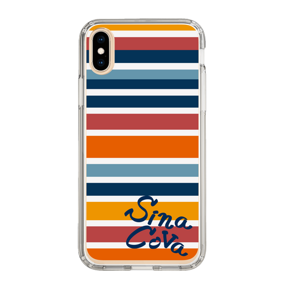 Slim Protection Case［ SINA COVA - Border Stripes - Multicolor ］