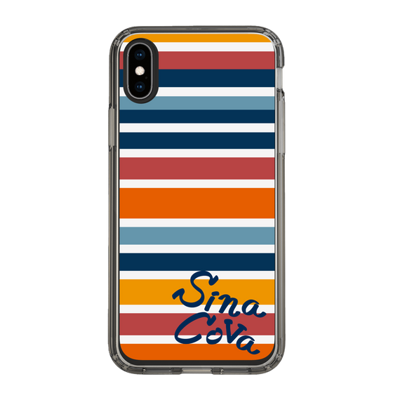 Slim Protection Case［ SINA COVA - Border Stripes - Multicolor ］